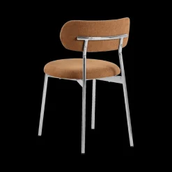 Ygo Stoel LYKKO Terracotta/Chrome| Stoelen