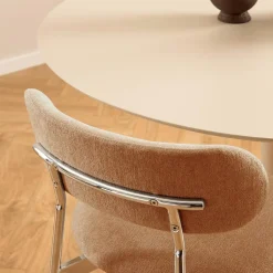 Ygo Stoel LYKKO Terracotta/Chrome| Stoelen