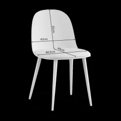 Ygo Stoel MALOU wit| Stoelen