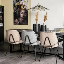 Ygo Stoel MEENA Grijs| Stoelen
