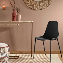 Ygo Stoel MISCANTHUS Zwart| Stoelen