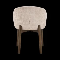 Ygo Stoel OKKE Juto Beige - Poot Smoked Oak| Stoelen