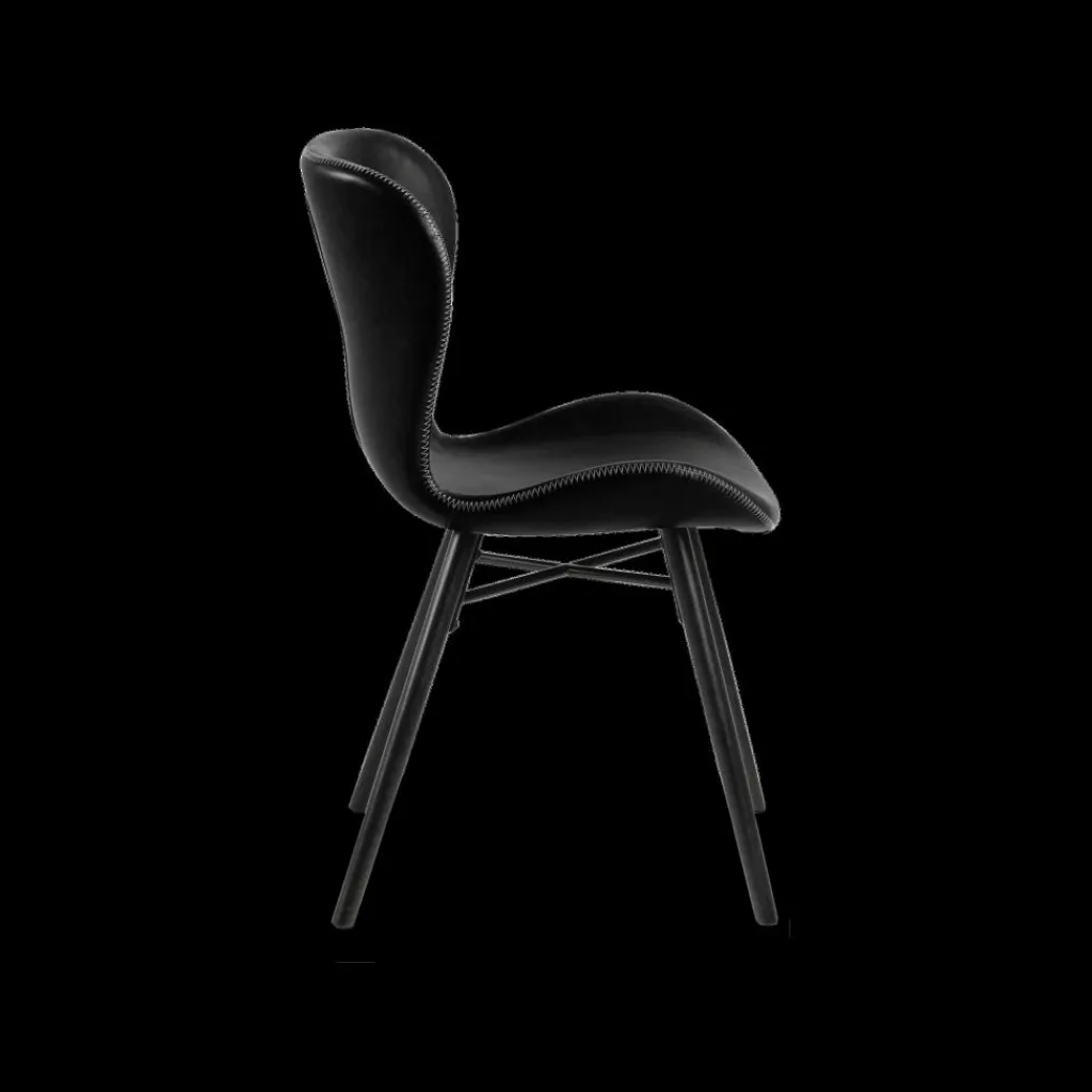 Ygo Stoel PLATS PU Retro Black| Stoelen