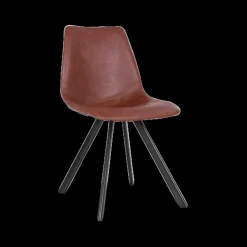 Ygo Stoel TILLY PU Donkerbruin| Stoelen