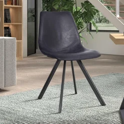 Ygo Stoel TILLY PU Zwart| Stoelen