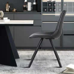 Ygo Stoel TILLY PU Zwart| Stoelen