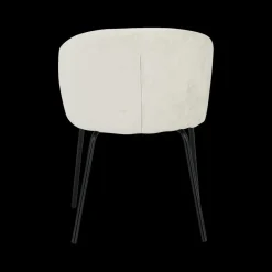 Ygo Stoel YENER Coconut Pt Zwart| Stoelen