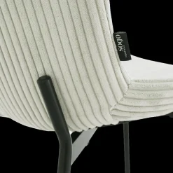 Ygo Stoel ZOEY Beige Ribfluweel| Stoelen