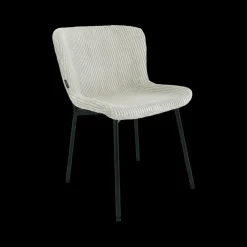 Ygo Stoel ZOEY Beige Ribfluweel| Stoelen