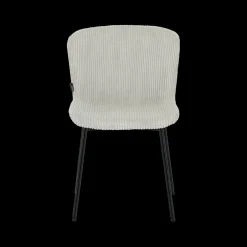 Ygo Stoel ZOEY Beige Ribfluweel| Stoelen