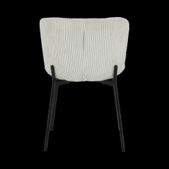 Ygo Stoel ZOEY Beige Ribfluweel| Stoelen