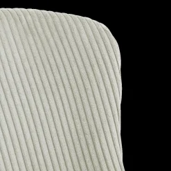 Ygo Stoel ZOEY Beige Ribfluweel| Stoelen