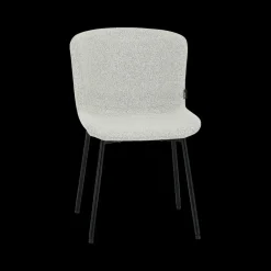 Ygo Stoel ZOEY Bouclé Lichtgrijs| Stoelen