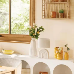 Ygo Tafellamp GIBAN Keramiek Wit| Tafellampen