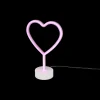 Ygo Tafellamp HEART Roze| Kinderverlichting|Decoratieve Accessoires