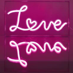 Ygo Tafellamp LOVE Led Roze| Decoratieve Accessoires|Kinderverlichting
