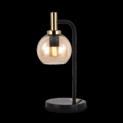 Ygo Tafellamp OSIRA Zwart/Glas Amber| Tafellampen