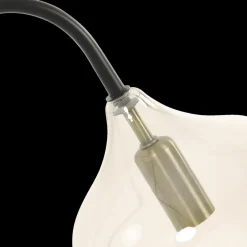 Ygo Tafellamp RAKEL Mat Zwart/Glas Smoke| Tafellampen