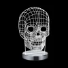 Ygo Tafellamp SKULL Transparant| Kinderverlichting|Decoratieve Accessoires