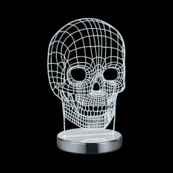 Ygo Tafellamp SKULL Transparant| Kinderverlichting|Decoratieve Accessoires