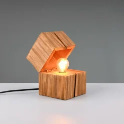 Ygo Tafellamp TREASURE Hout Naturel| Tafellampen