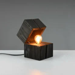 Ygo Tafellamp TREASURE Hout Zwart| Tafellampen