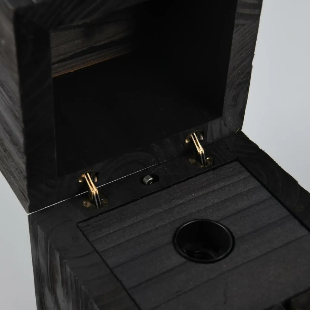Ygo Tafellamp TREASURE Hout Zwart| Tafellampen