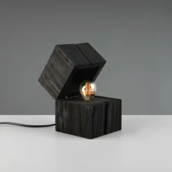 Ygo Tafellamp TREASURE Hout Zwart| Tafellampen