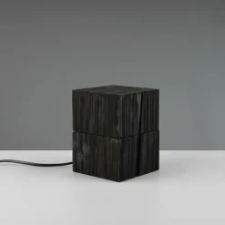 Ygo Tafellamp TREASURE Hout Zwart| Tafellampen
