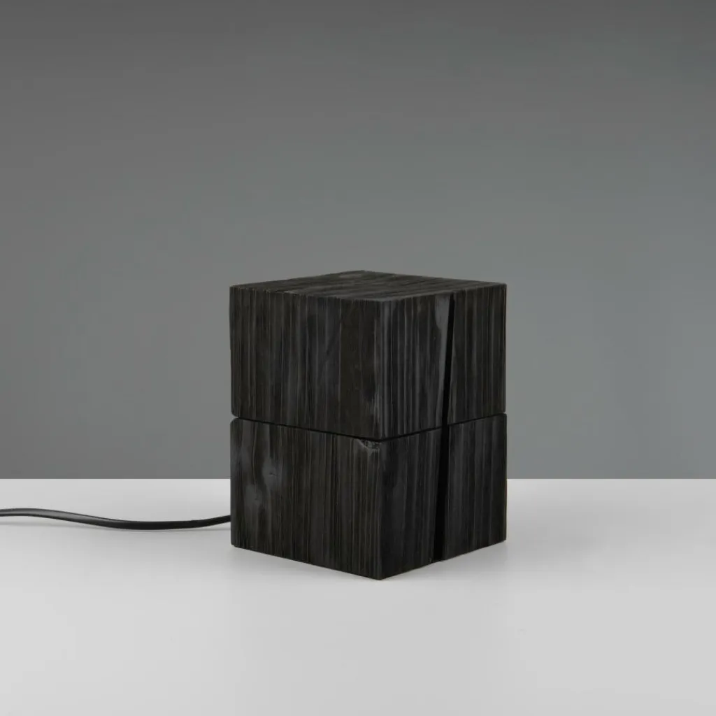 Ygo Tafellamp TREASURE Hout Zwart| Tafellampen