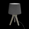 Ygo Tafellamp TREP Mini Hout Grijs| Tafellampen