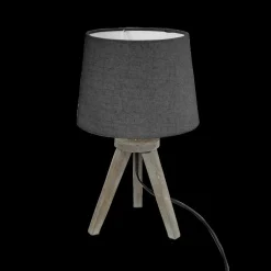 Ygo Tafellamp TREP Mini Hout Grijs| Tafellampen