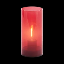 Ygo Tafellamp VAZALLA Led Glas Rood| Tafellampen