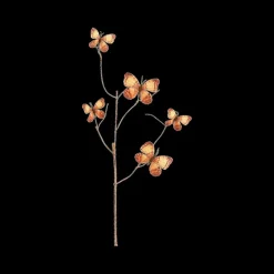 Ygo Tak PAPILLON Vlinder Oranje| Woondecoratie