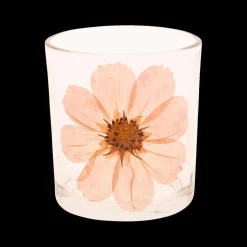 Ygo Theelichthouder FLOWER Glas Transp.| Woondecoratie