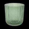 Ygo Theelichthouder RIBIS XL Glas Groen| Woondecoratie