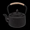 Ygo Theepot FLORRA Gietijzer Zwart 1l| Koffie & Thee