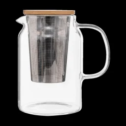 Ygo Theepot MIA Incl. Infuser Glas/Hout 90cl| Koffie & Thee