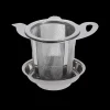 Ygo Theezeef TEA TIME M/Houder RVS| Koffie & Thee