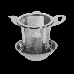 Ygo Theezeef TEA TIME M/Houder RVS| Koffie & Thee