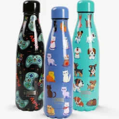 Ygo Thermosfles IDRINK 500ml Blue Cats| Koffie & Thee|To Go