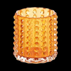 Ygo TL-Houder BUBLINA Glas Oranje| Woondecoratie