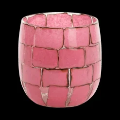 Ygo TL-Houder DRONERO XL Glas Roze| Woondecoratie