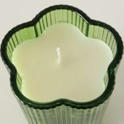 Ygo TL-Houder FIHONA Bloemvorm Glas Groen Ass.| Woondecoratie