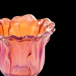 Ygo TL-Houder FLOWALY Glas Rood| Woondecoratie