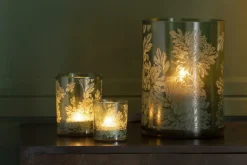 Ygo TL-Houder FLOWER Glas Mat Groen S| Woondecoratie