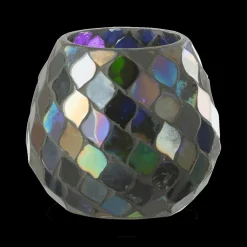 Ygo TL-Houder MOZAIK Glas Paars M| Woondecoratie