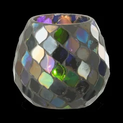 Ygo TL-Houder MOZAIK Glas Paars M| Woondecoratie