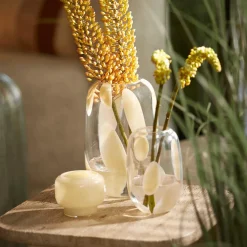 Ygo TL-Houder SOLVAY Glas Lichtgeel| Woondecoratie