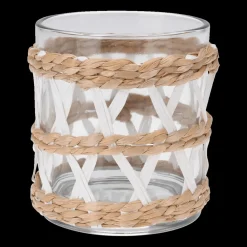 Ygo TL-Houder WILGE Rnd Glas/Wilg XL| Woondecoratie